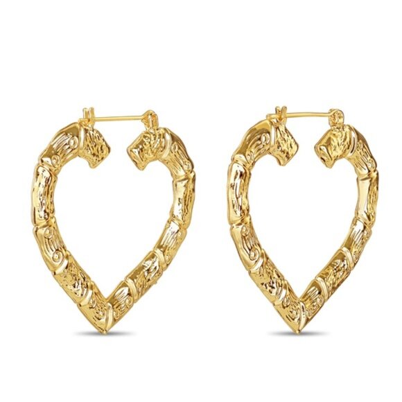 XIO by Ylette Hoops 14k Gold- New! - Picture 4 of 4